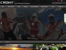Tablet Screenshot of cronyfishing.com